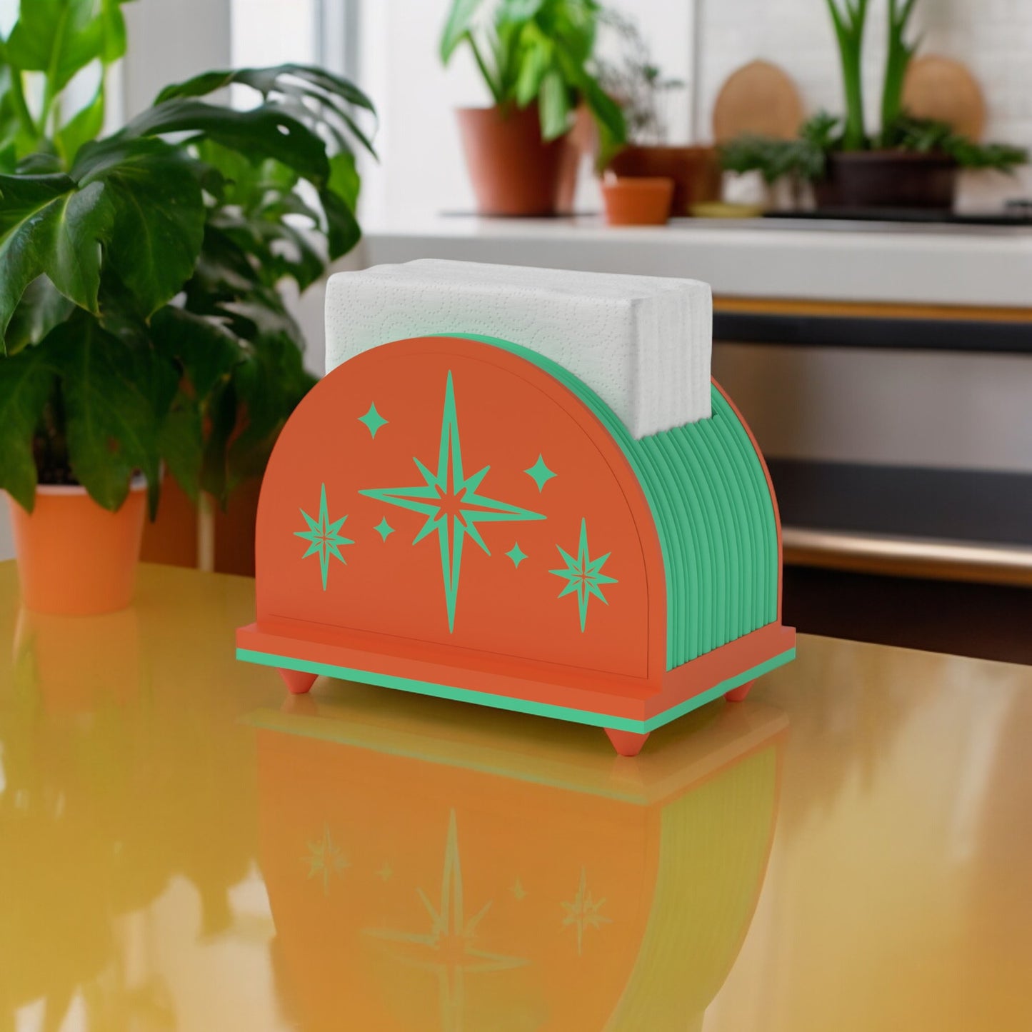 Mid Century Mod Arc Napkin Holder