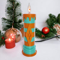 Mid Century Modern Holiday Candle Lamp
