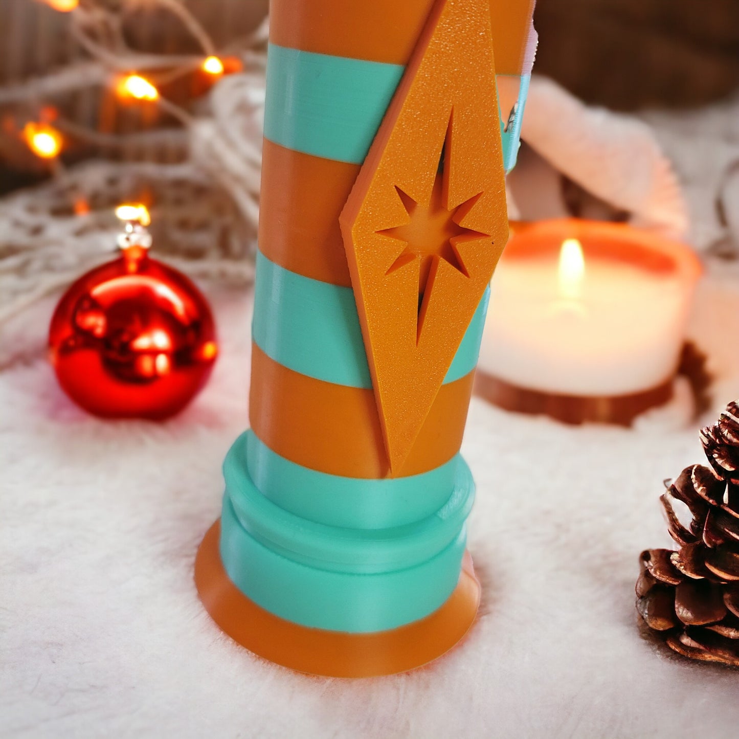 Mid Century Modern Holiday Candle Lamp