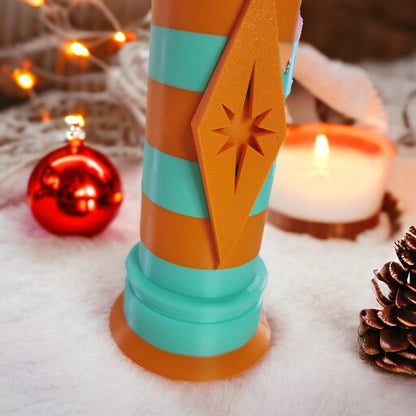 Mid Century Modern Holiday Candle Lamp