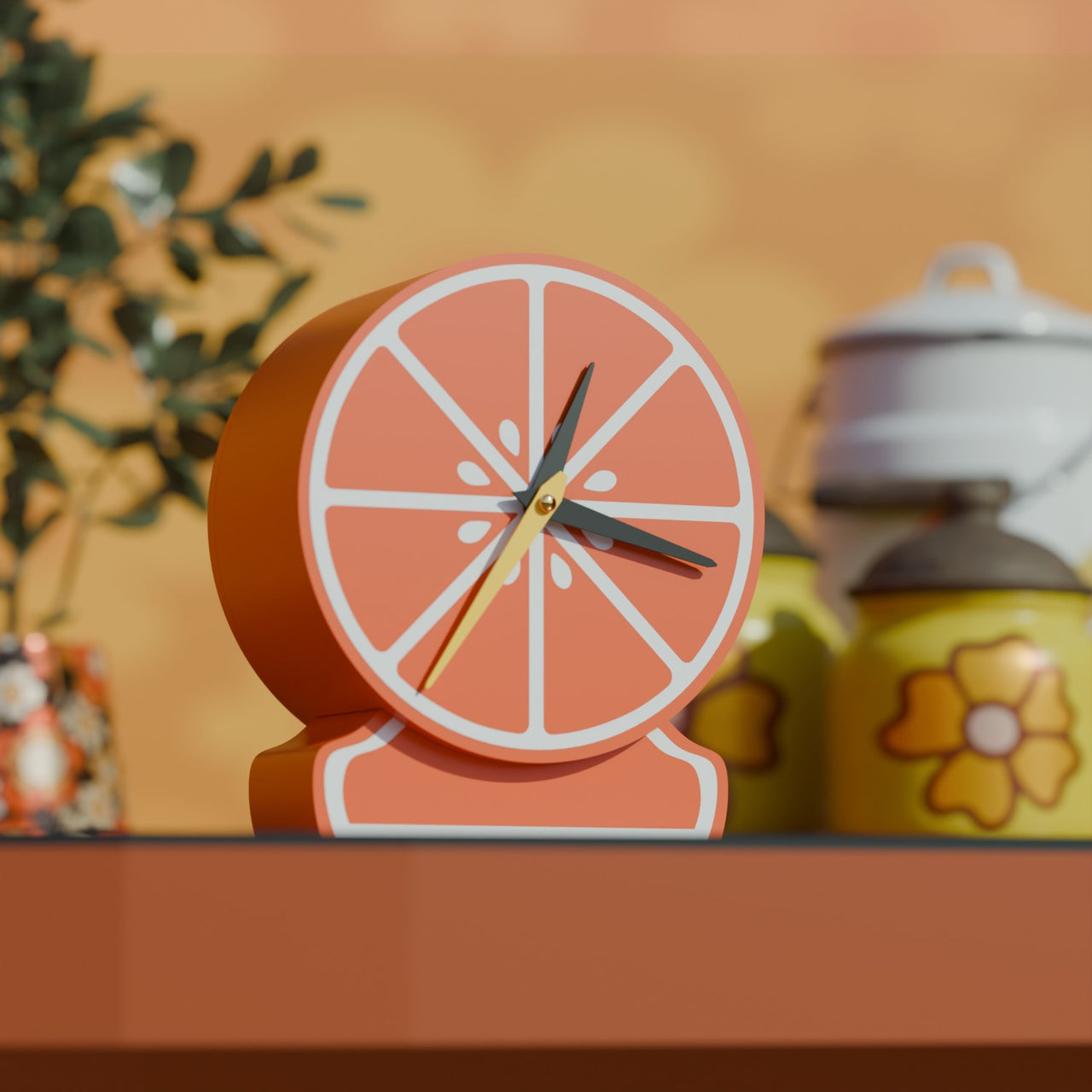 Citrus Delight Desk Clock