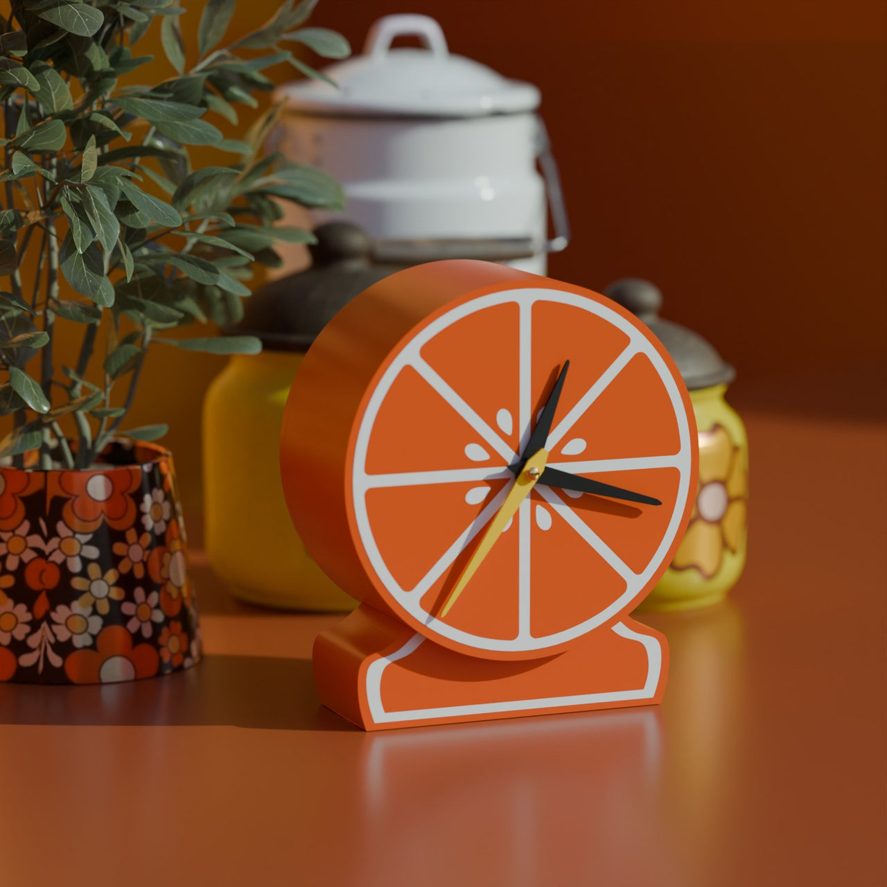 Citrus Delight Desk Clock
