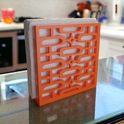 Mid Century Modern Retro Style Atomic Ovals Napkin Holder
