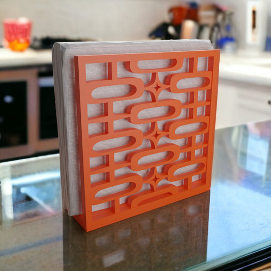 Mid Century Modern Retro Style Atomic Ovals Napkin Holder