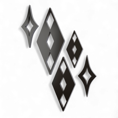 Palm Springs Paradise Diamond Stars Wall Décor