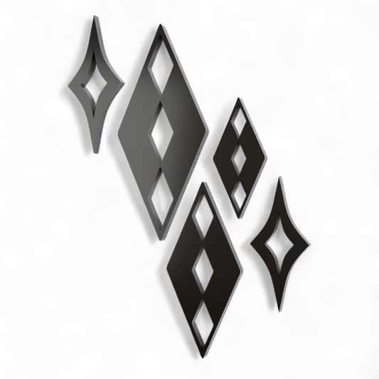 Palm Springs Paradise Diamond Stars Wall Décor