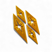 Midcentury Modern Diamond Starbursts Fridge Magnets