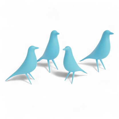 MCM Minimalist Bird Family (Set of 4)