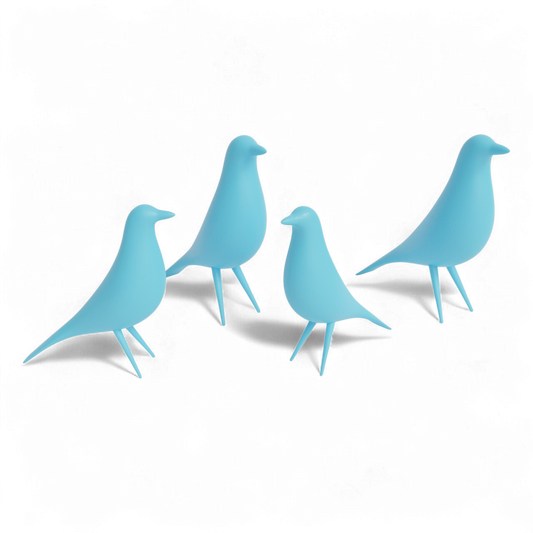 MCM Minimalist Bird Family (Set of 4)
