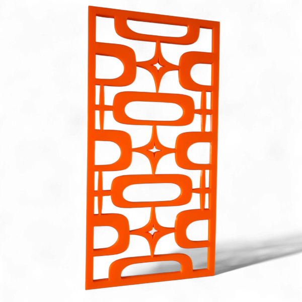 Atomic Ovals Stars Vintage Style Décor Panels