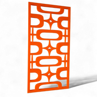 Atomic Ovals Stars Vintage Style Décor Panels