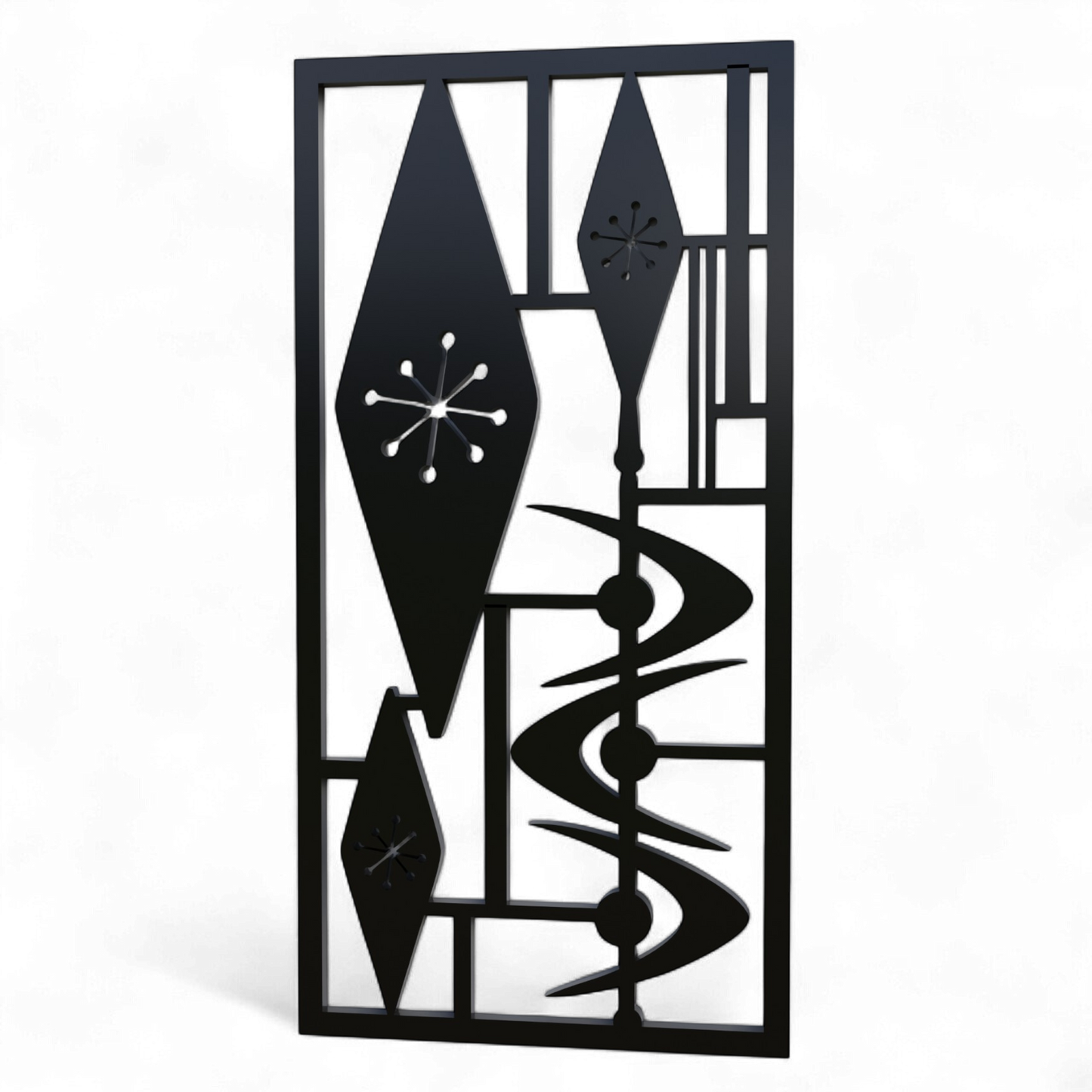 Atomic Triple Diamond Jacks Vintage Style Décor Panels