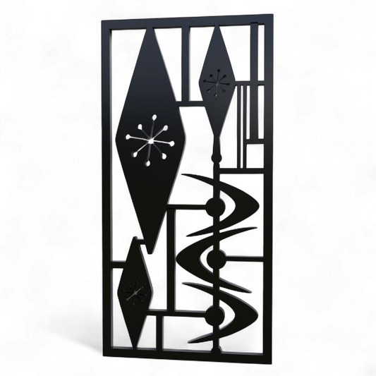 Atomic Triple Diamond Jacks Vintage Style Décor Panels