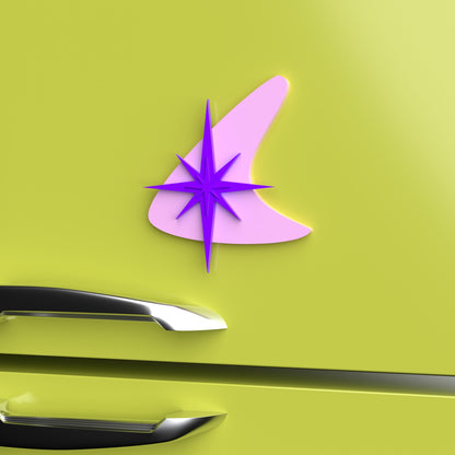 Atomic Boomerang Starburst Fridge Magnet
