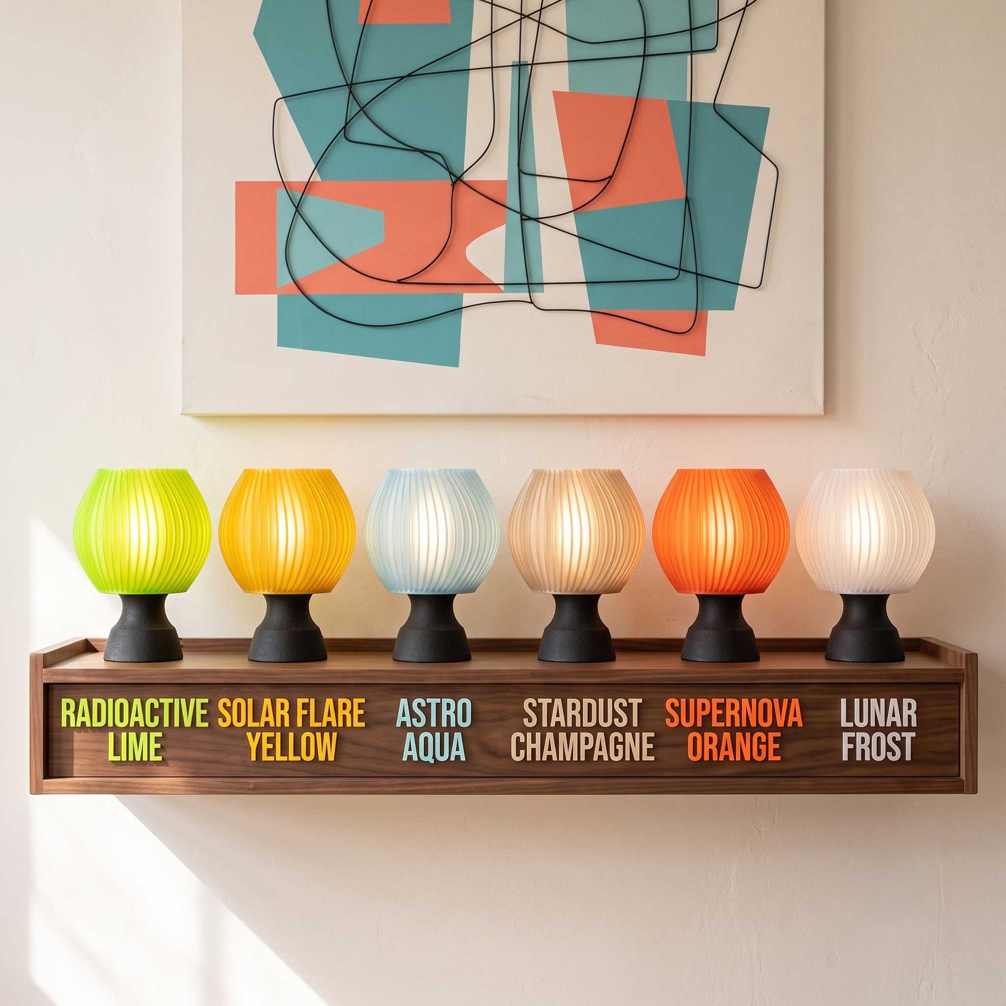 The Pompalo Fluted Retro Table Lamp