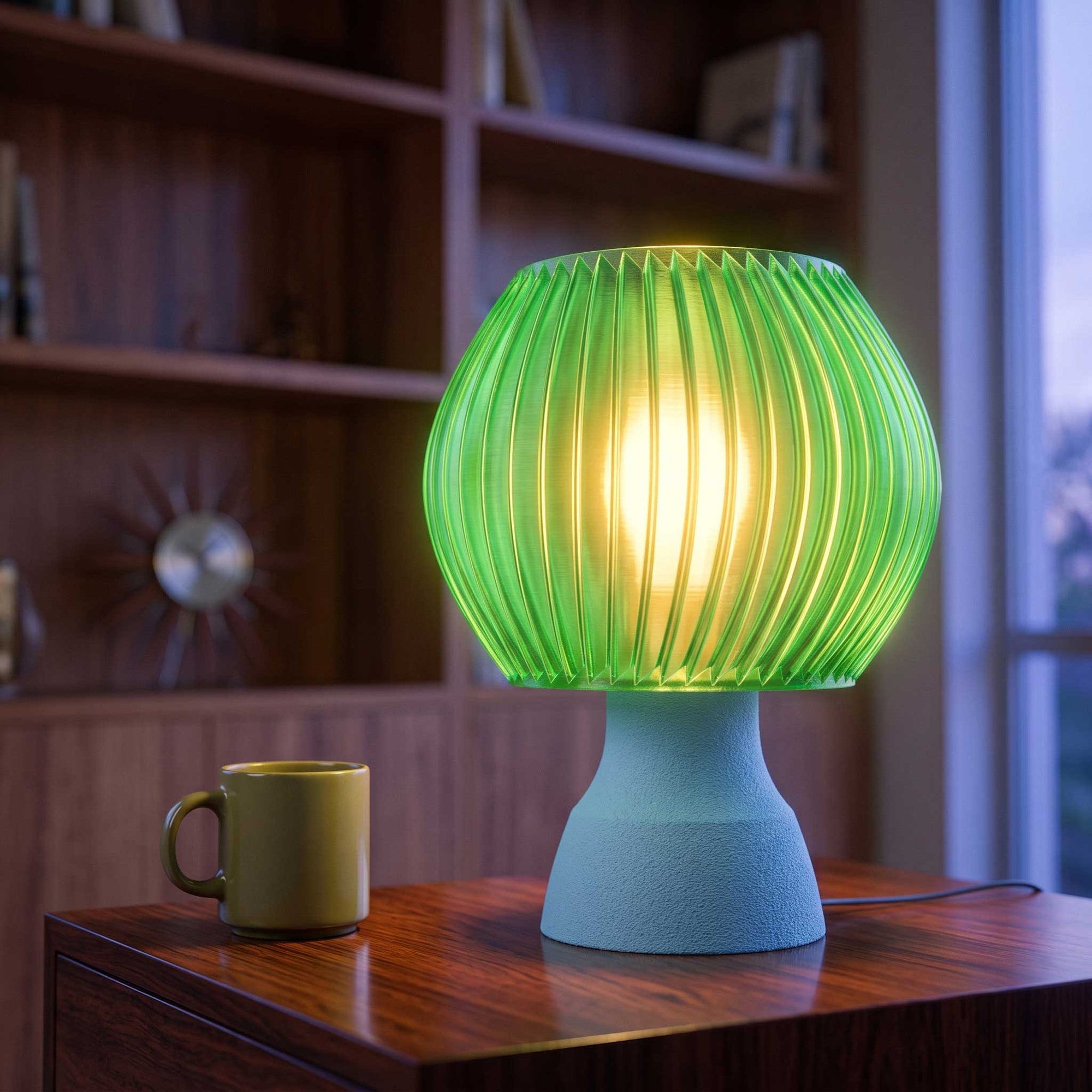 The Pompalo Fluted Retro Table Lamp