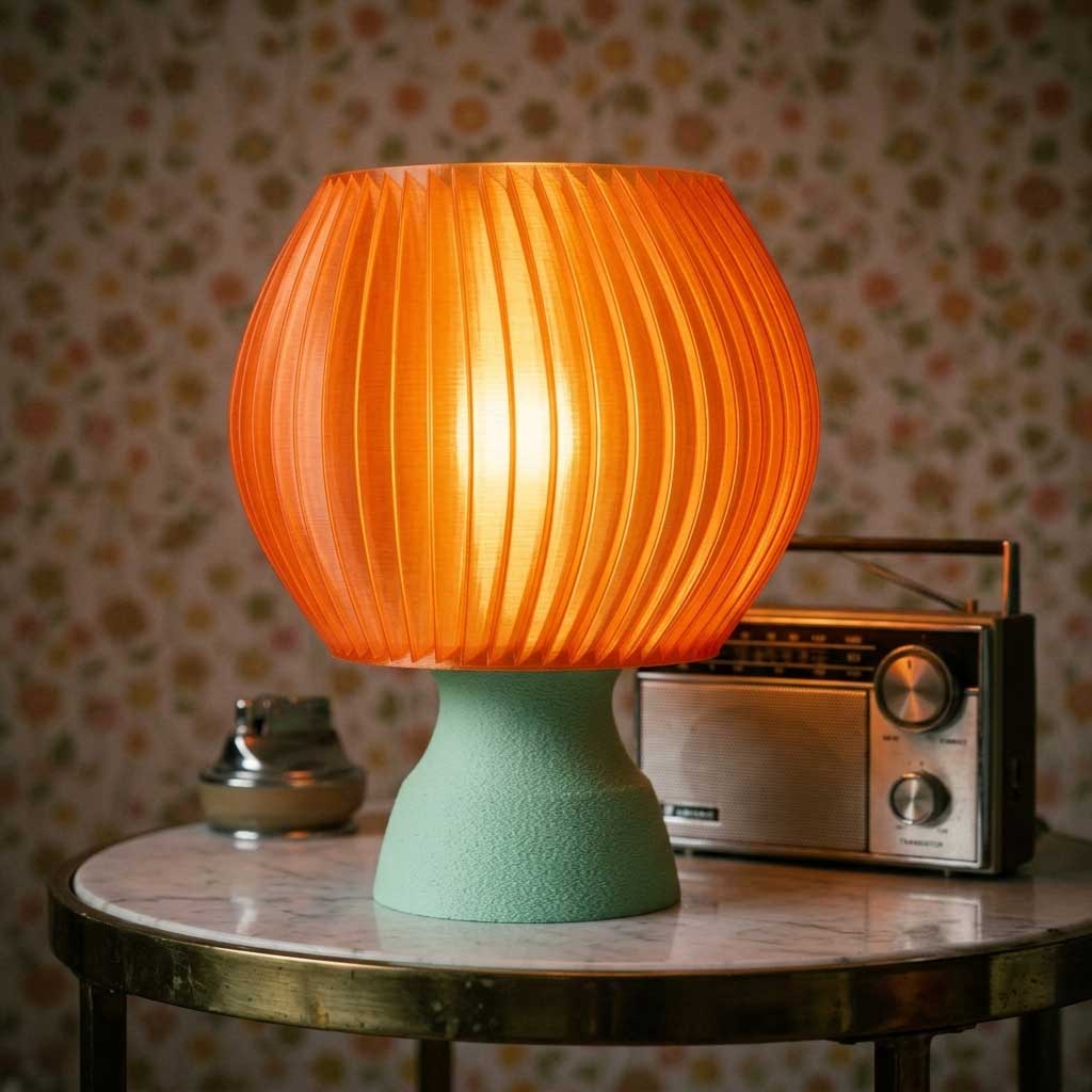 The Pompalo Fluted Retro Table Lamp
