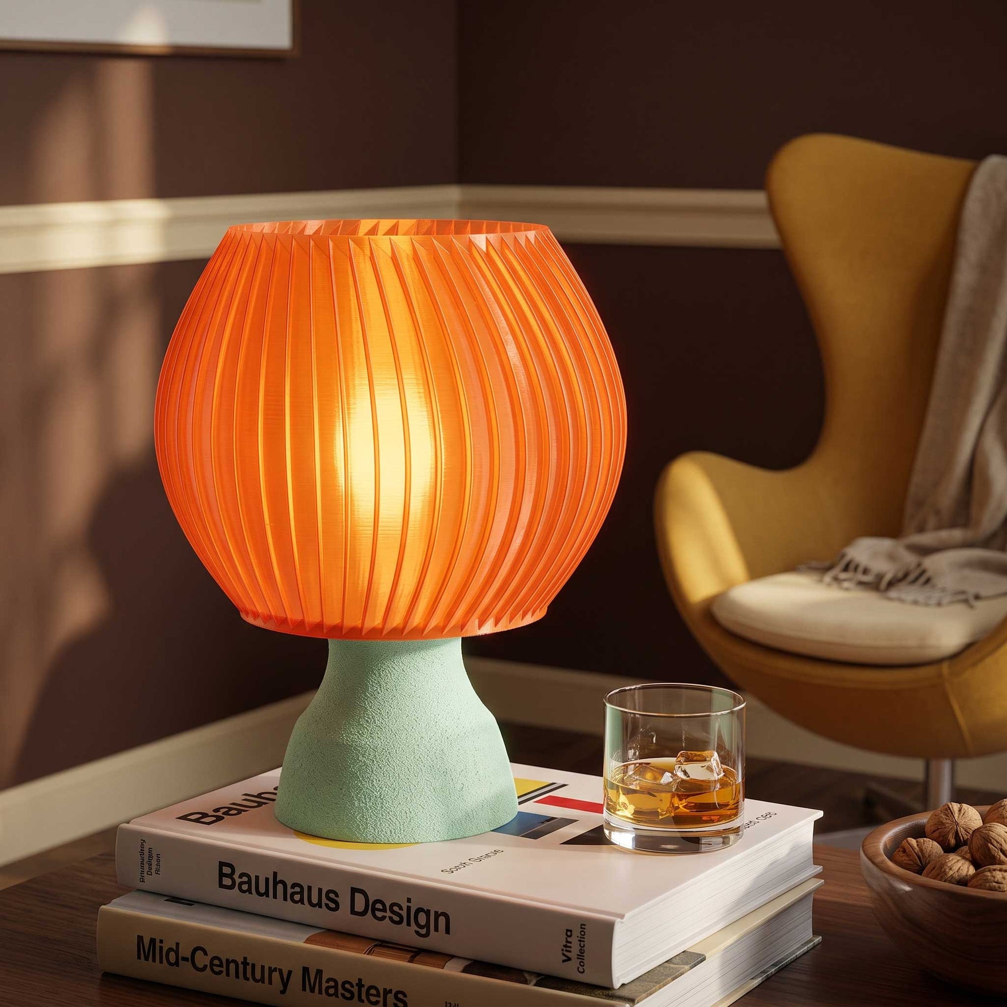The Pompalo Fluted Retro Table Lamp