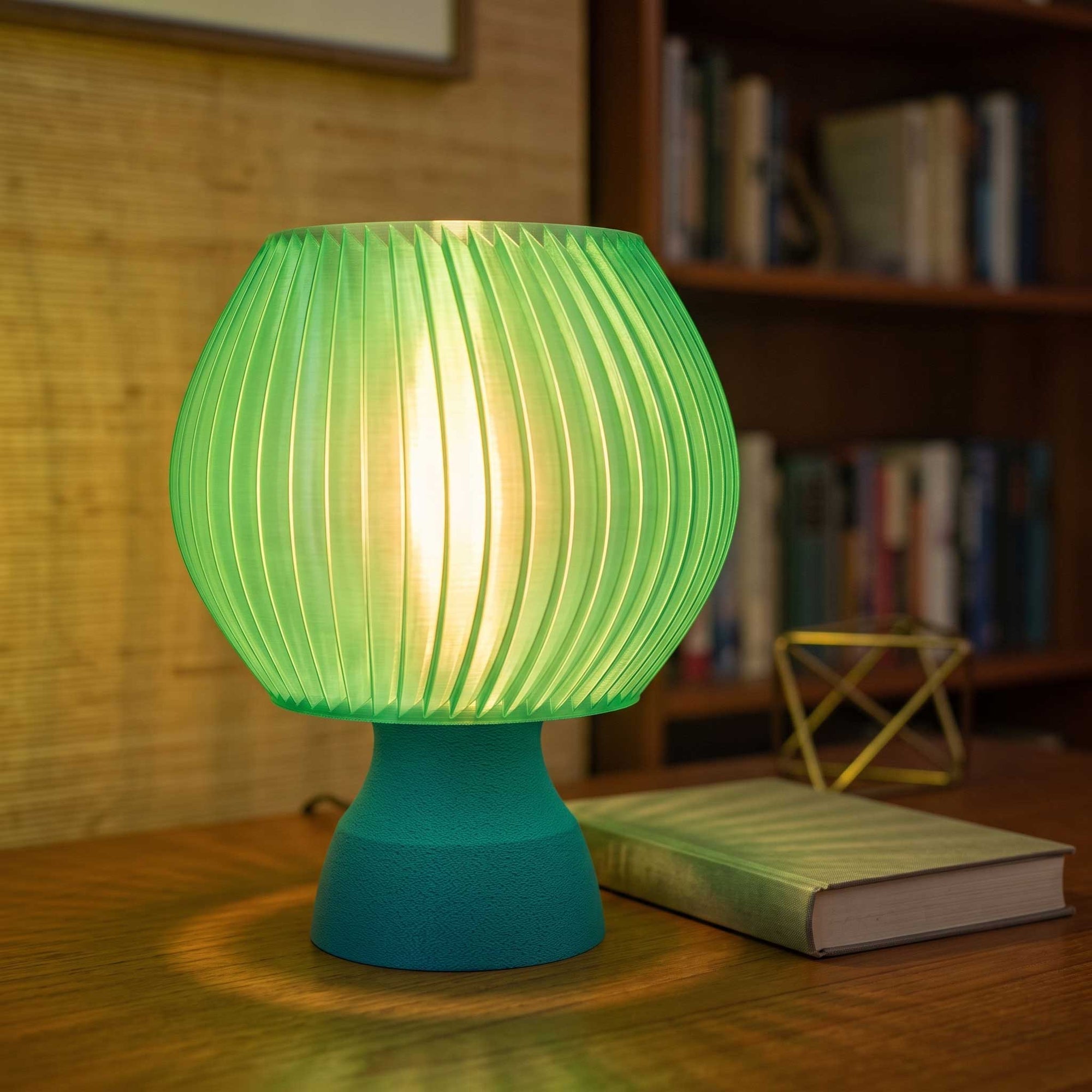 The Pompalo Fluted Retro Table Lamp