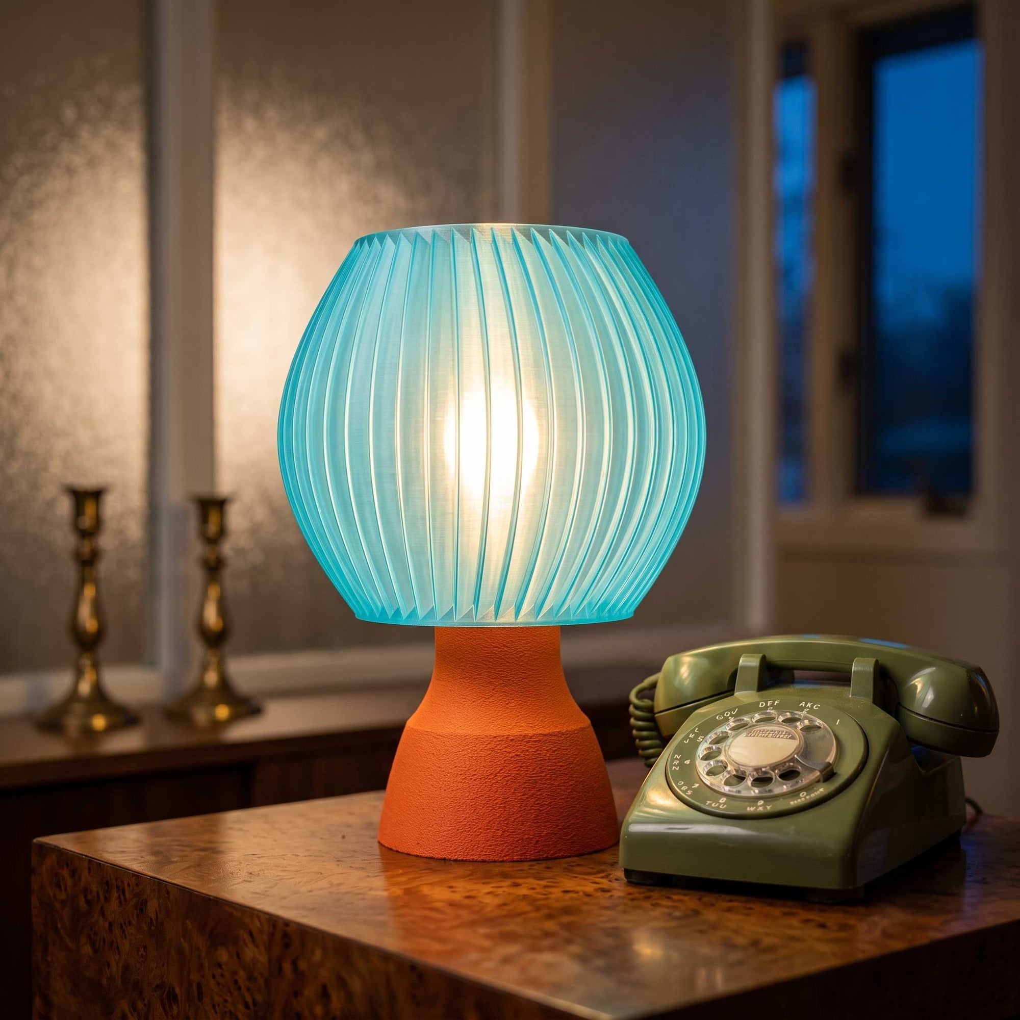 The Pompalo Fluted Retro Table Lamp