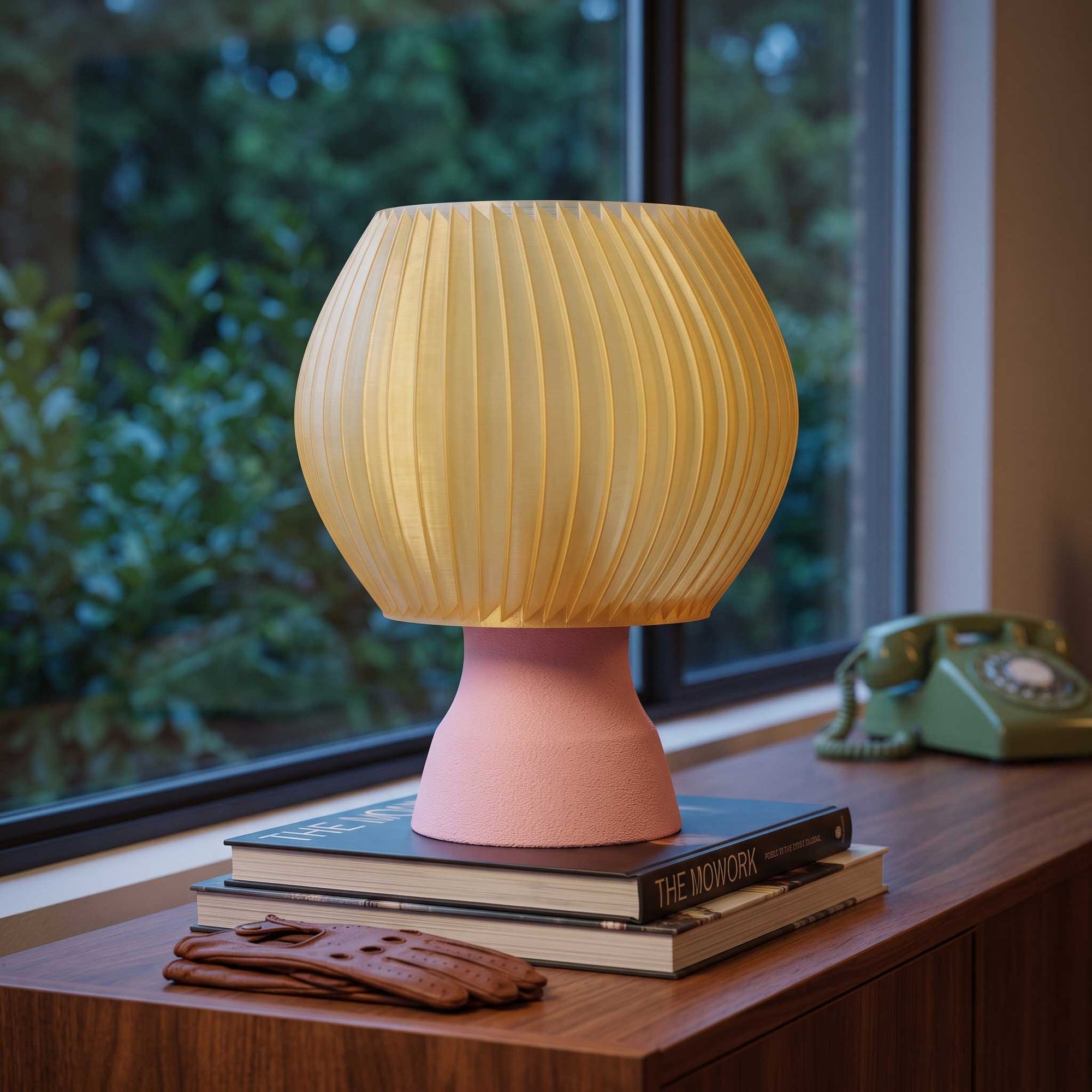 The Pompalo Fluted Retro Table Lamp