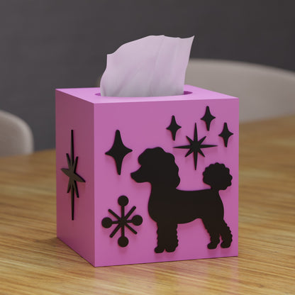 Atomic Poodle Tissue Box Cover