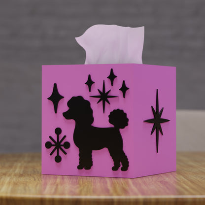 Atomic Poodle Tissue Box Cover