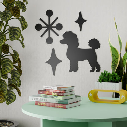 Mid Century Modern Retro Poodle Starburst Wall Decor