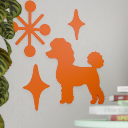 Mid Century Modern Retro Poodle Starburst Wall Decor