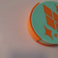 Midcentury Diamonds & Boomerang Coaster Set