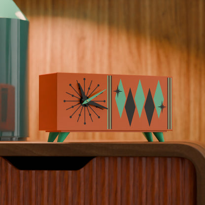 Quadric Diamonds MCM Chrono Clock