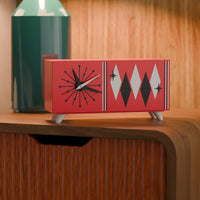 Quadric Diamonds MCM Chrono Clock