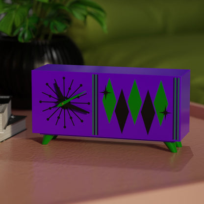 Quadric Diamonds MCM Chrono Clock