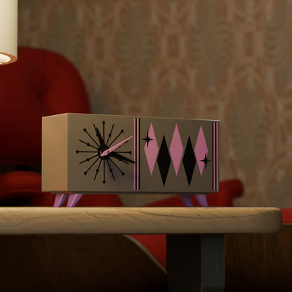 Quadric Diamonds MCM Chrono Clock