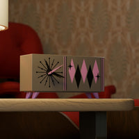 Quadric Diamonds MCM Chrono Clock