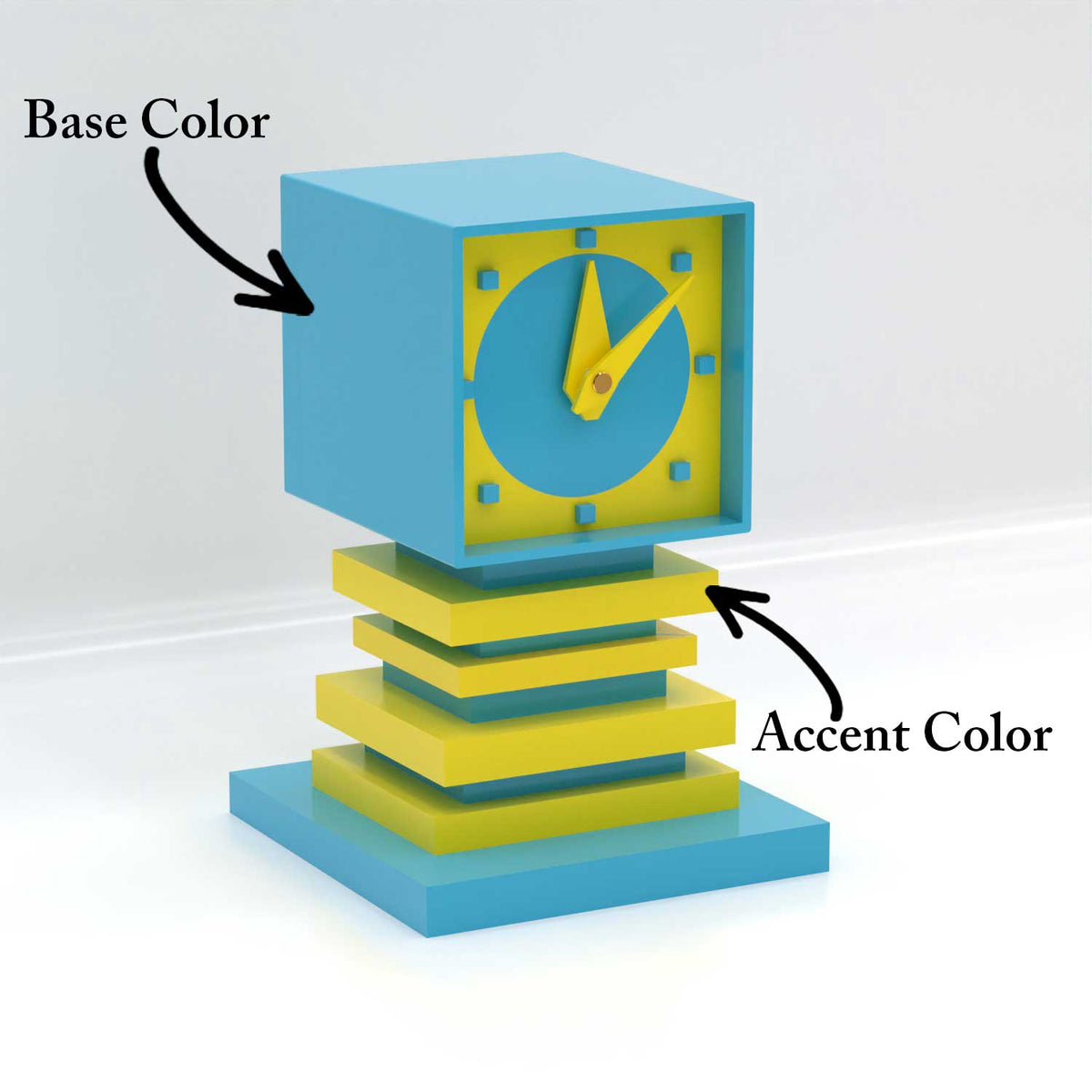 Quantik Square Space Age Clock