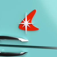 Atomic Boomerang Starburst Fridge Magnet