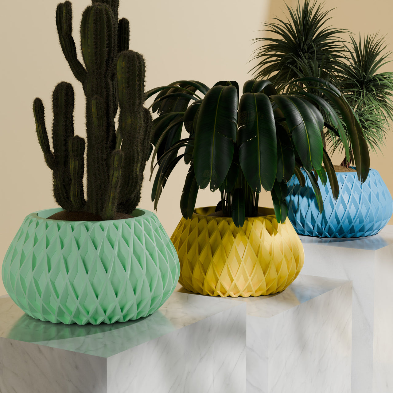 Rivara Vintage Style Planter Mid-Century Modern