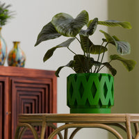 Rizo Retro Style Diamond Pattern Planter