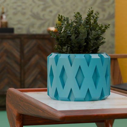 Rizo Retro Style Diamond Pattern Planter