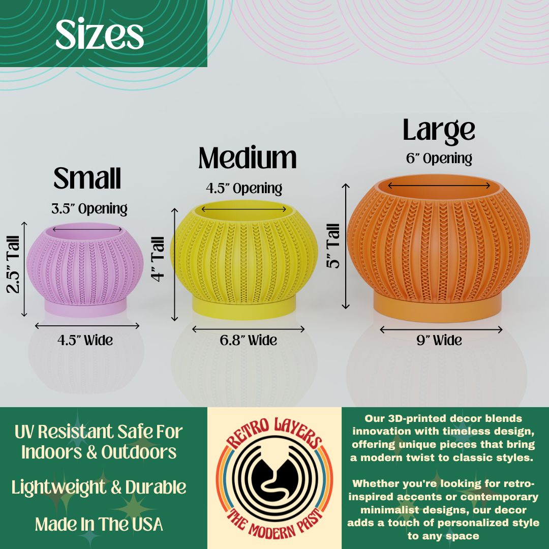 The Zyric Space Age Mid Century Modern Planter