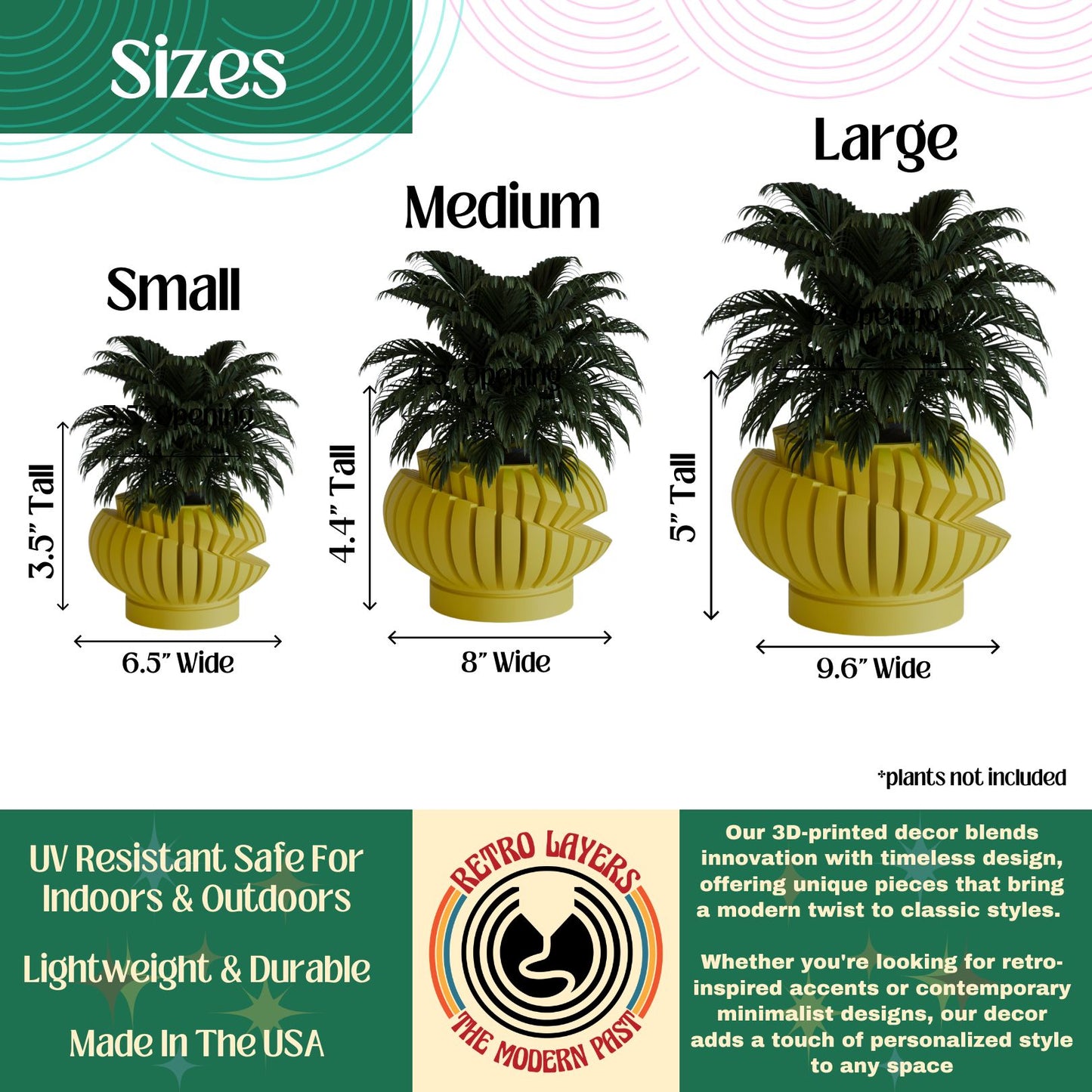 The Syvanna Space Age Minimalist Planter