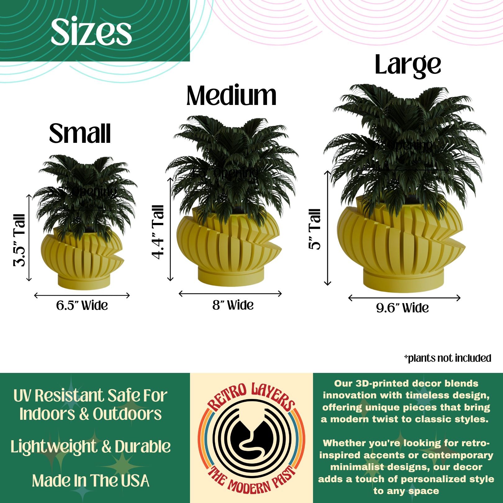 The Syvanna Space Age Minimalist Planter