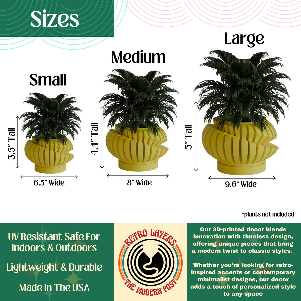 The Syvanna Space Age Minimalist Planter