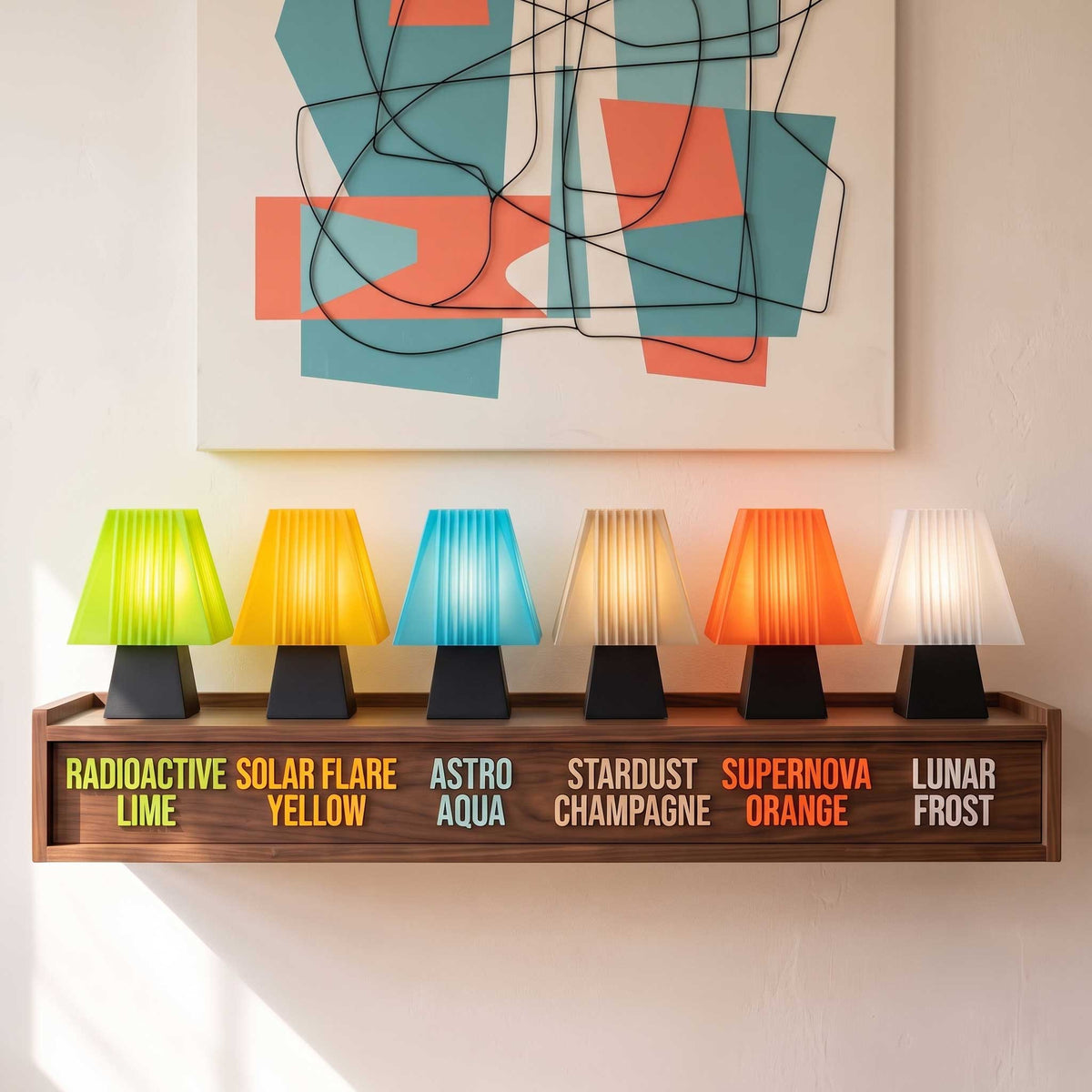 Space Age Modern Retro Soloarique Mini Table Lamp