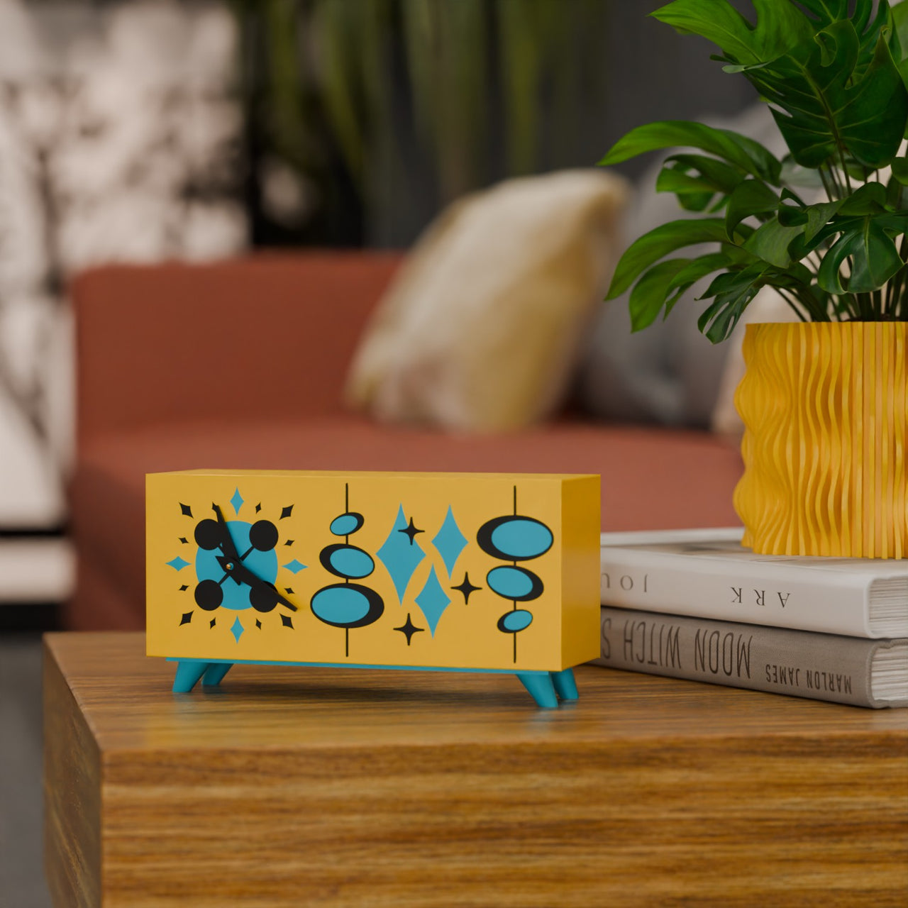 Sputnik Diamonds Clock