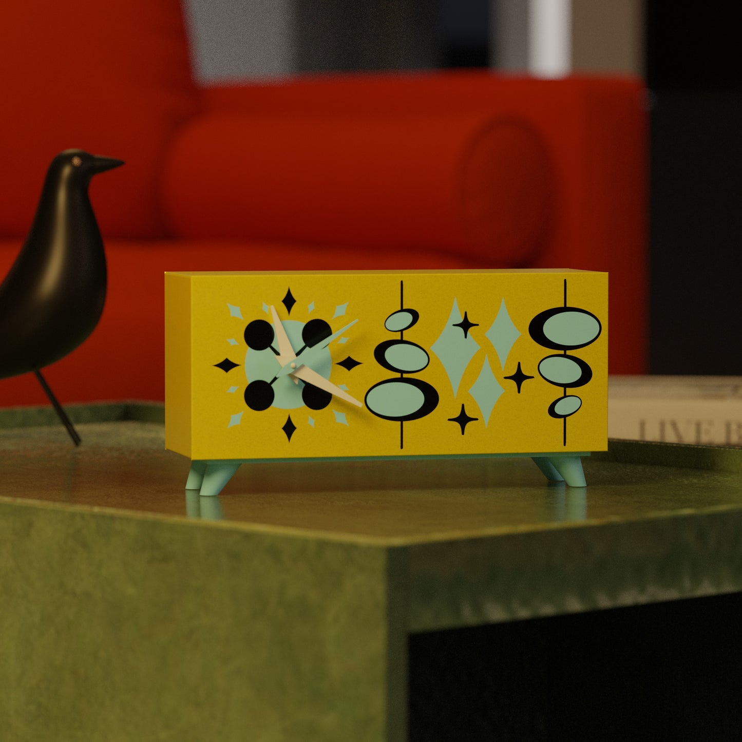 Sputnik Diamonds Clock