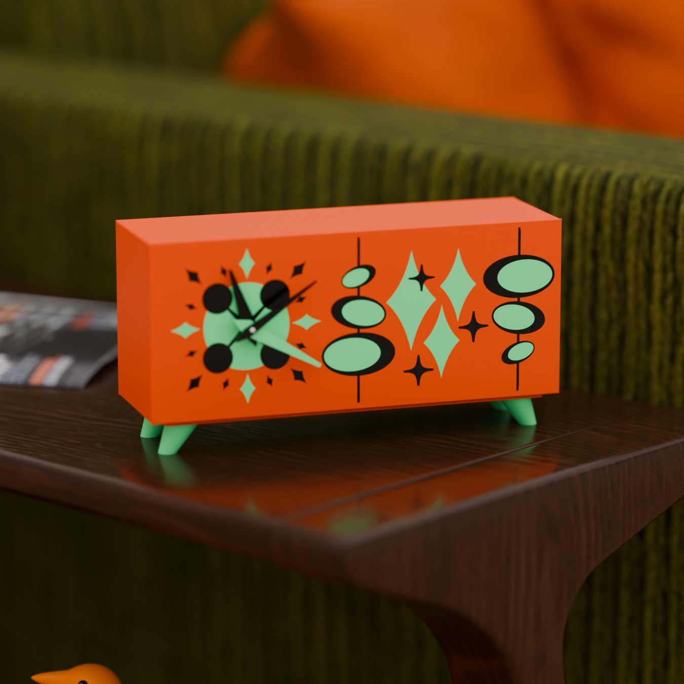 Sputnik Diamonds Clock