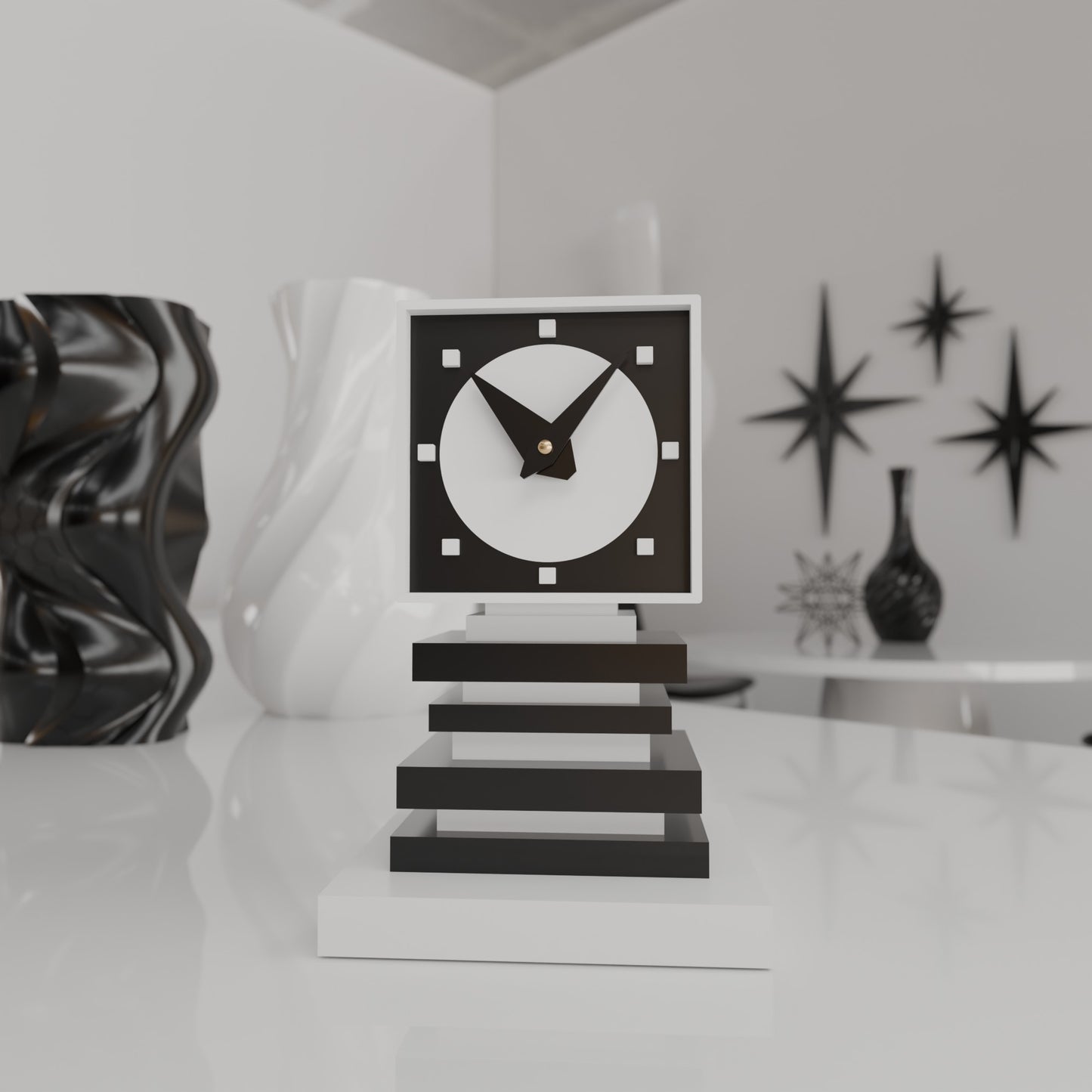 Quantik Square Space Age Clock