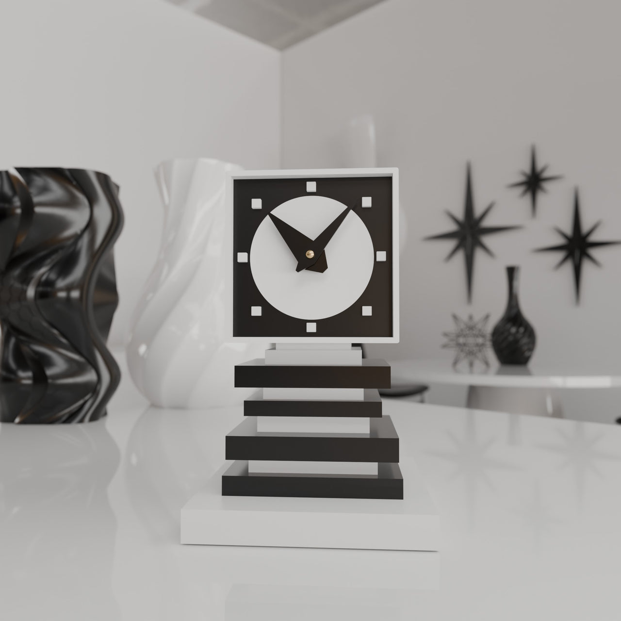 Quantik Square Space Age Clock
